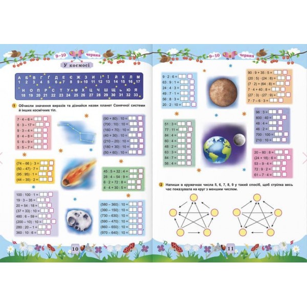 Математика. Літній зошит. Із 3 в 4 клас
