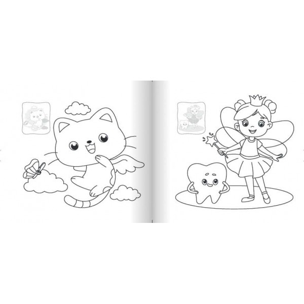 Для дівчаток. Розмальовка (+ наліпки)