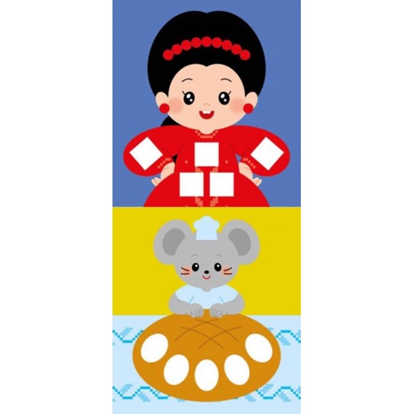 Мозаїка з наліпок. Українські символи (українською мовою)