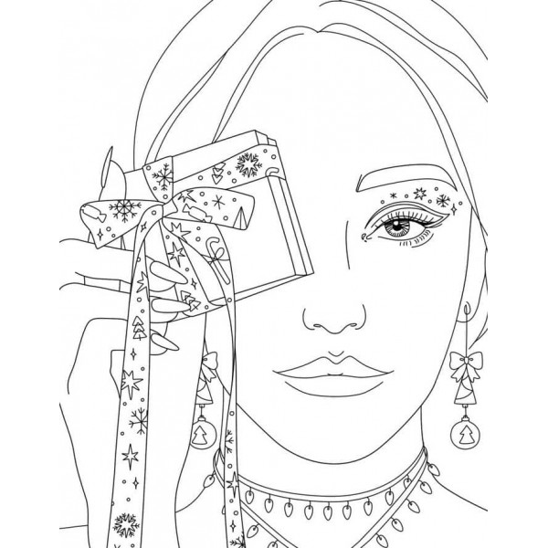 Розмальовки ЖОРЖ. #GIRLS#FASHION#CHRISTMAS