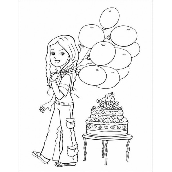 Велика книга розмальовок. Дівчатка та квіти