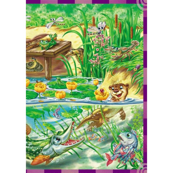 Хто у воді живе. Знайди і покажи (російською мовою)