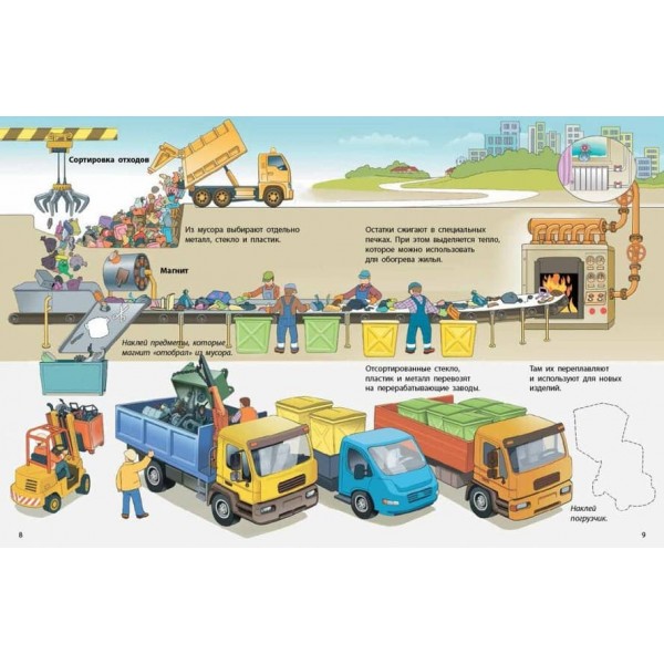 Жовтогарячий сміттєвоз. Машини-помічники (російською мовою)