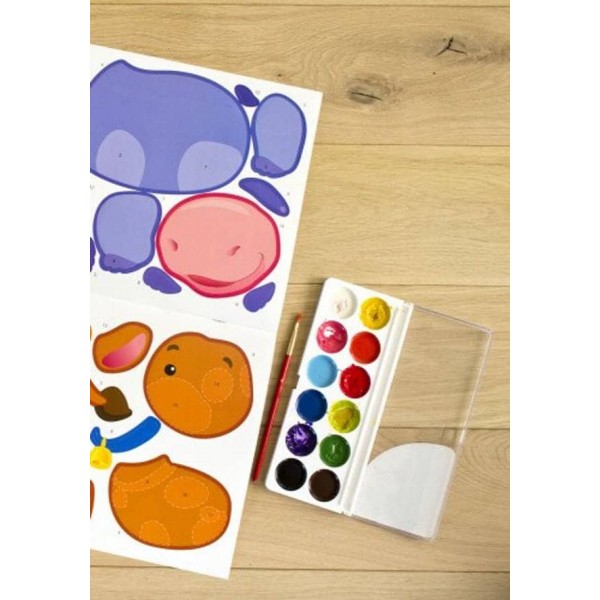 Малюнки з наліпок. Лев