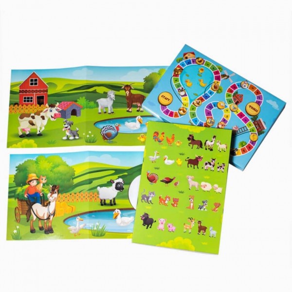 Тварини на фермі. Розроблено на основі методу Монтессорі (українською мовою)