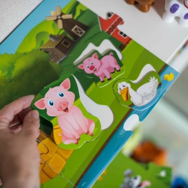 Тварини на фермі. Розроблено на основі методу Монтессорі (українською мовою)