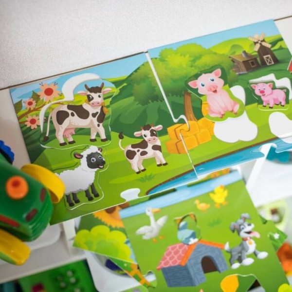 Тварини на фермі. Розроблено на основі методу Монтессорі (українською мовою)