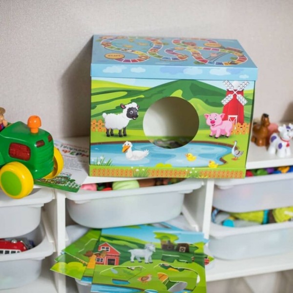 Тварини на фермі. Розроблено на основі методу Монтессорі (українською мовою)