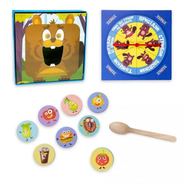 Настільна гра Strateg «Погодуй мене - Бобер» 