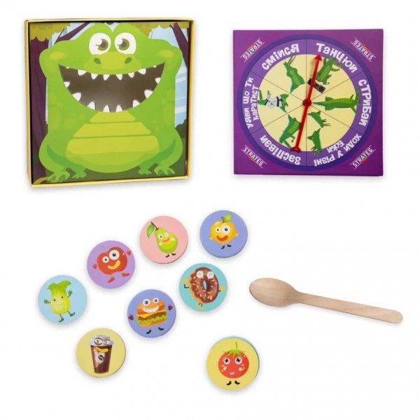 Настільна гра Strateg «Погодуй мене - Крокодил»