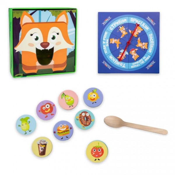 Настільна гра Strateg «Погодуй мене - Лисичка»