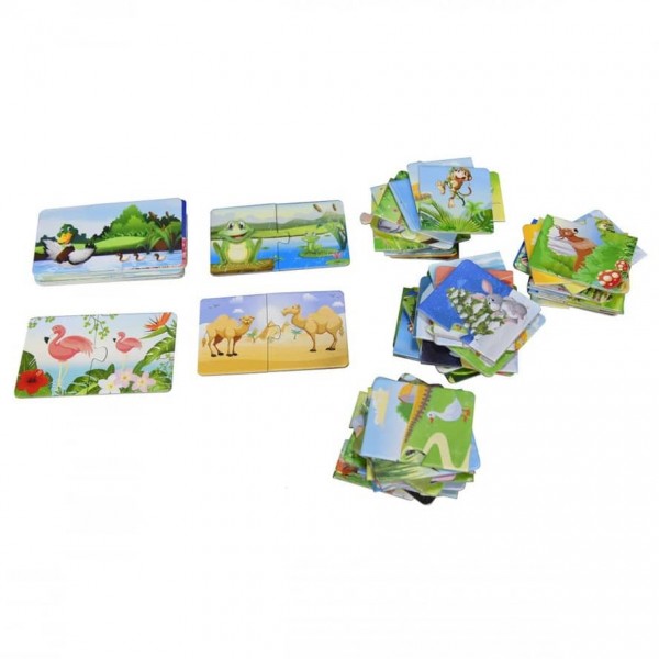 Навчальні пазли Strateg «Хто чия мама?» (36 пазлів)