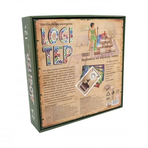 Настільна гра Strateg «Logi tep». Розважальна гра українською мовою (30269)