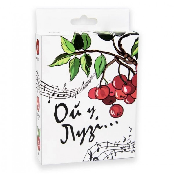 Карткова гра Strateg «Ой у Лузі» розважальна пісенна українською мовою (30986)