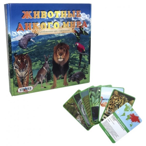 Розвиваюча гра Strateg «Тварини дикого світу» російською мовою (686)
