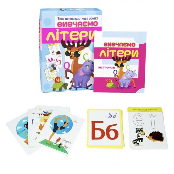 Настільна гра Strateg «Вивчаємо літери» українською мовою (32066)