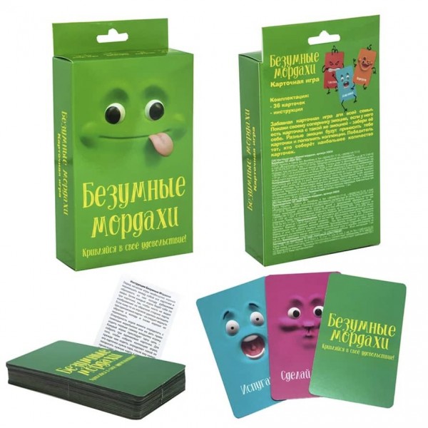 Настільна гра Strateg «Шалені мордахи» російською мовою (30856)