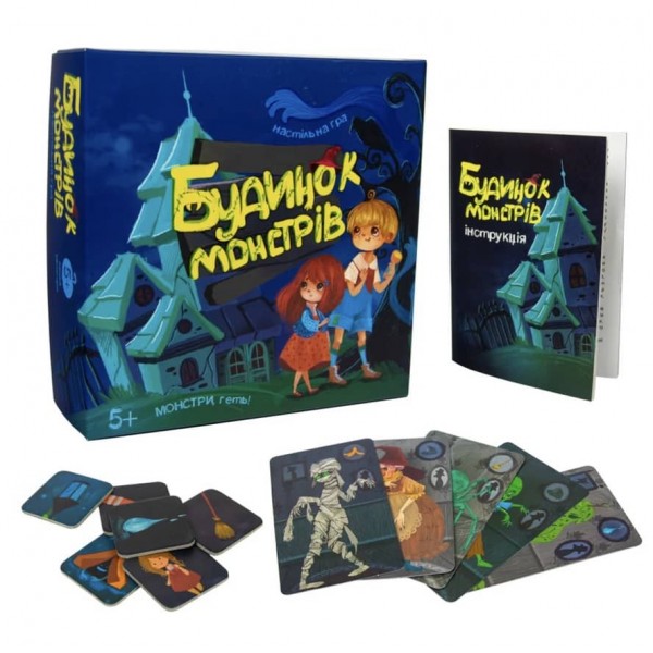 Настільна гра Strateg «Будинок монстрів» українською мовою (30866)