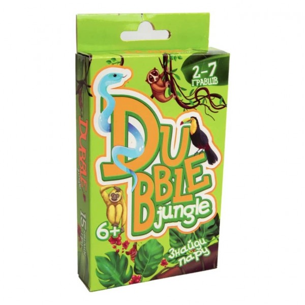 Настільна гра Strateg «Dubble jungle» українською мовою (30344)