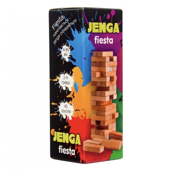 Настільна гра «Jenga Fiesta», дженга українською мовою (30964)