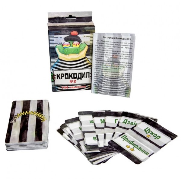 Настільна гра Strateg «Крокодил №2» на украинском языке (30725)