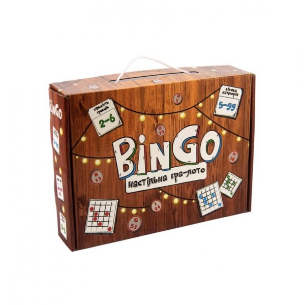Настільна гра Strateg «Лото BinGo» українською мовою (30757)