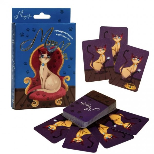 Карткова гра Strateg «Мурр Мяу» українською (30954)