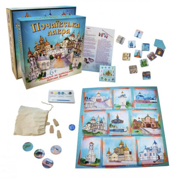 Настільна гра Strateg «Почаївська лавра» українською мовою (30102)
