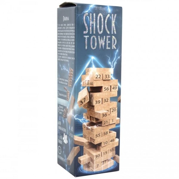 Настільна гра Strateg «Shock Tower (Шок Товер)», дженга (30858)