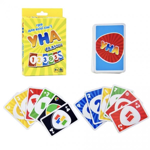 Настільна гра Strateg «УНА classic», карткова, розважальна, українською мовою 7015