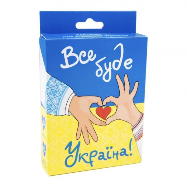 Настільна гра Strateg «Все буде Україна», розважальна пізнавальна карткова гра українською мовою (30370)