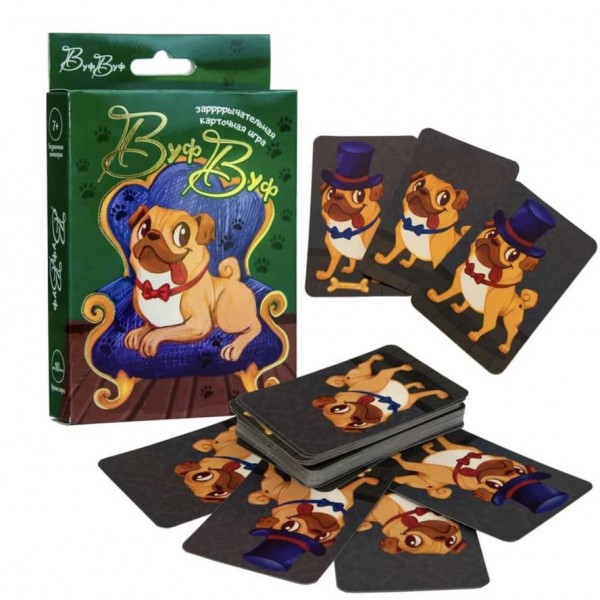 Карткова гра Strateg «Вуф Вуф» російською мовою (30906)