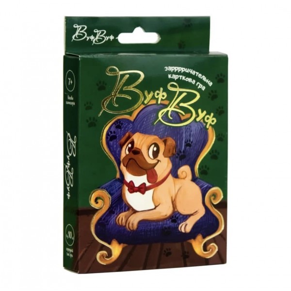 Карткова гра Strateg «Вуф Вуф» українською мовою (30955)
