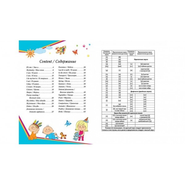 Словник у картинках для малюків. 35 тем. English