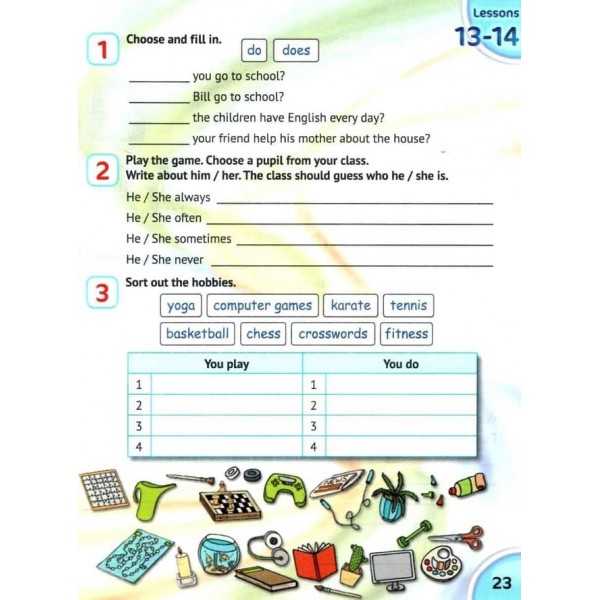 Англійська з усміхненим Семом. Робочий зошит для 4 класу закладів загальної середньої освіти. English with Smiling Sam