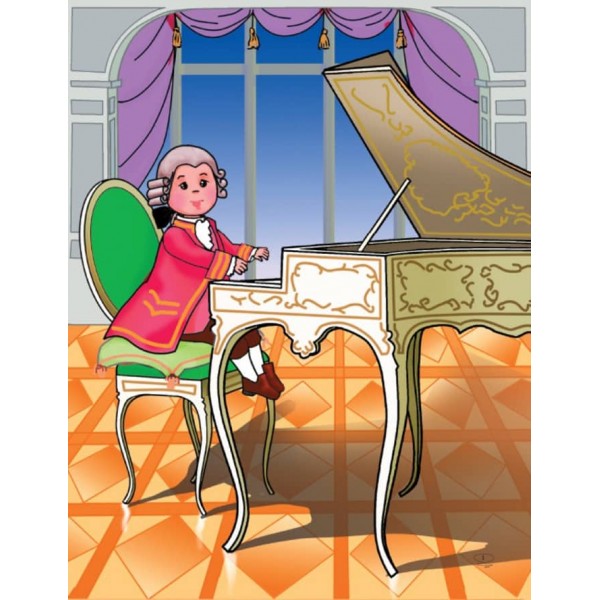 Шкільна бібліотека. Малий музика Моцарт. Казки, байки, вірші (українською мовою)