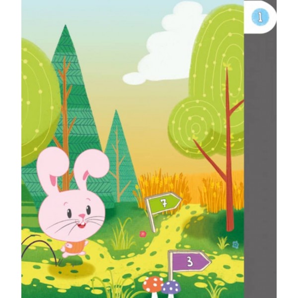 Зайченя шукає маму. Інтерактивна книжка (українською мовою)