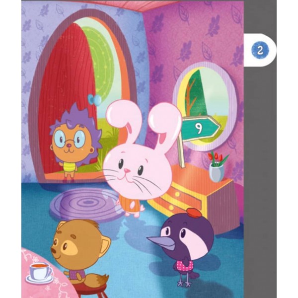 Зайченя шукає маму. Інтерактивна книжка (українською мовою)