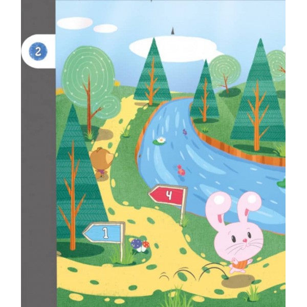 Зайченя шукає маму. Інтерактивна книжка (українською мовою)