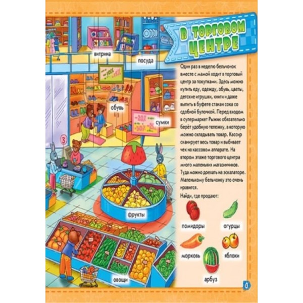 Моє місто. Мій перший словничок з віконцями (російською мовою)