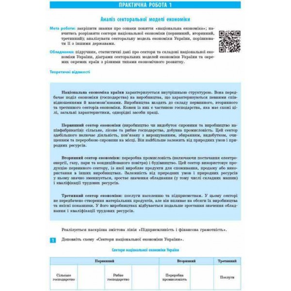 Географія. 9 клас. Зошит для практичних робіт. НОВА ПРОГРАМА+QR-код (українською мовою)