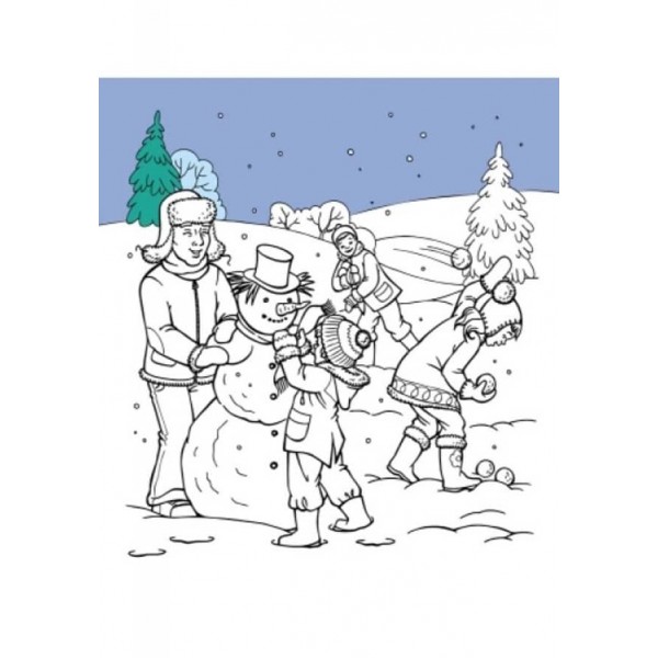 Улюблені розмальовки Діда Мороза. Новорічна карусель (російською мовою)