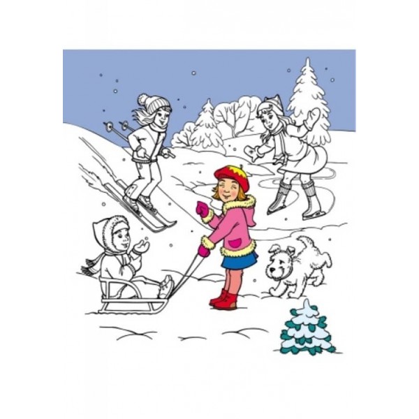 Улюблені розмальовки Діда Мороза. Новорічна карусель (російською мовою)