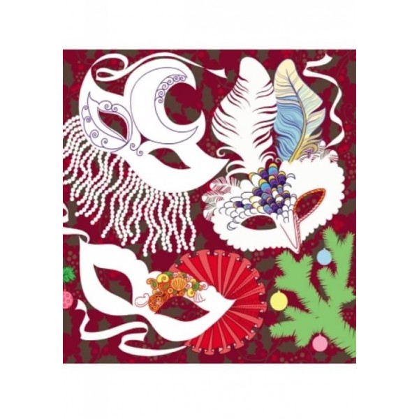 Улюблені розмальовки Діда Мороза. Новорічна карусель (українською мовою)