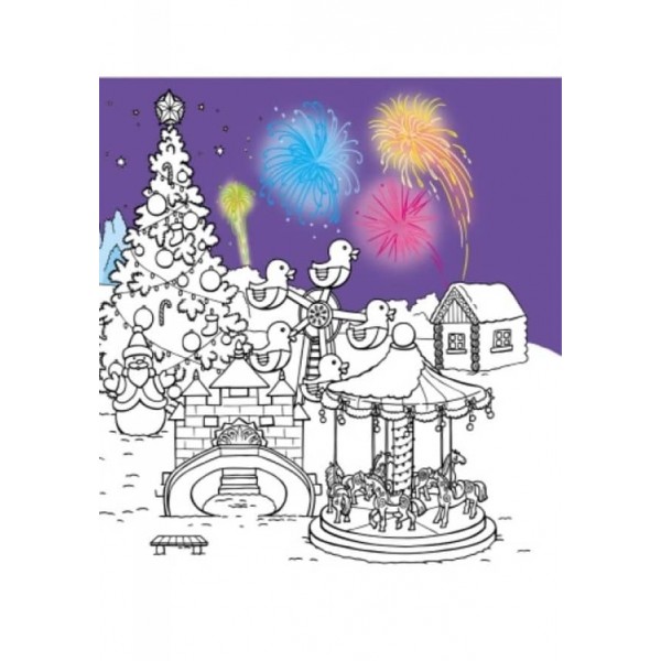 Улюблені розмальовки Діда Мороза. Зимова казка (російською мовою)