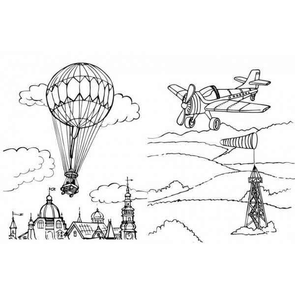 Велика книга розмальовок. Транспорт (українською мовою)