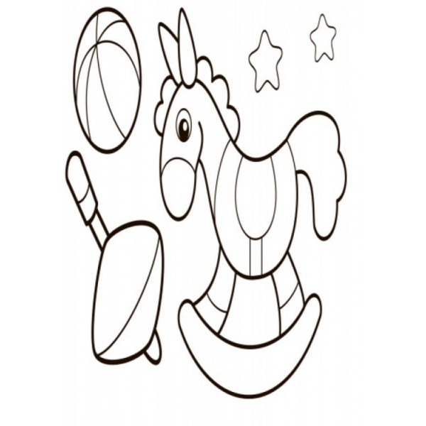 Водна розмальовка. Іграшки (українською мовою)