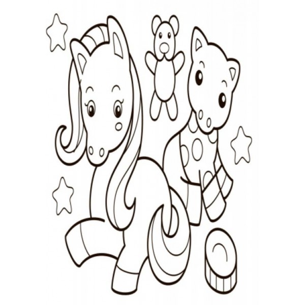 Водна розмальовка. Іграшки (українською мовою)