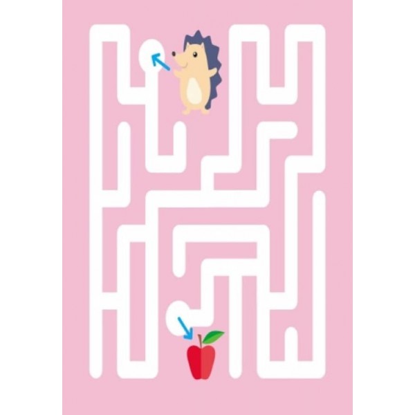 Багаторазові лабіринти. Їжачок (українською мовою)