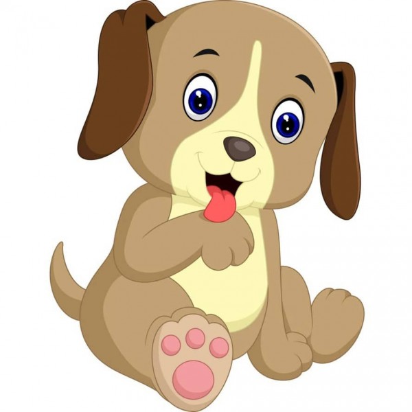 Картина за номерами Strateg ПРЕМІУМ Собачка вмивається з лаком та з рівнем розміром 30х30 см, ES187